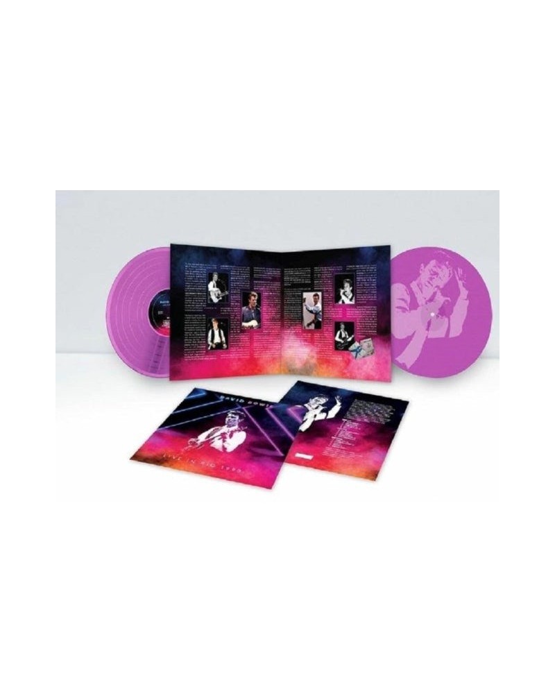 David Bowie LP Vinyl Record - Live In Rio 19 90 (Pink Vinyl) $19.89 Vinyl