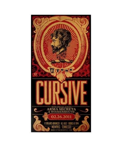 Cursive Deadstock Memphis 2011 Poster $2.00 Decor