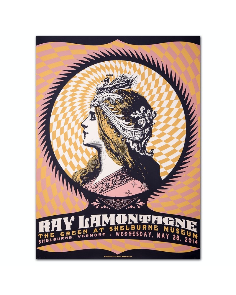 Ray LaMontagne 2014 Shelburne VT Event Poster $9.45 Decor