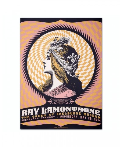 Ray LaMontagne 2014 Shelburne VT Event Poster $9.45 Decor