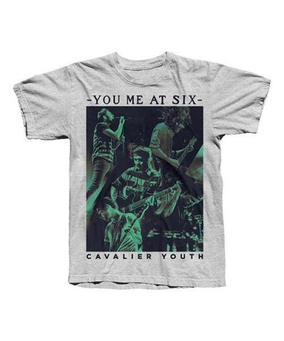 You Me At Six Band Photo Sports Grey T-shirt $11.18 Shirts