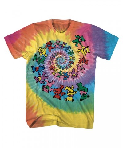 Grateful Dead T-Shirt | Dancing Bears Spiral Tie Dye Shirt $10.06 Shirts