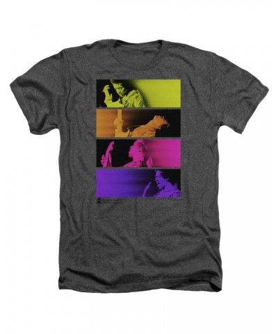 Jimi Hendrix Electric Blocks Heather Charcoal T-Shirt $8.25 Shirts