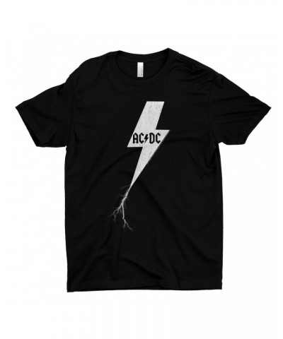 AC/DC T-Shirt | Lightning Bolt Strike Logo Distressed Shirt $11.23 Shirts