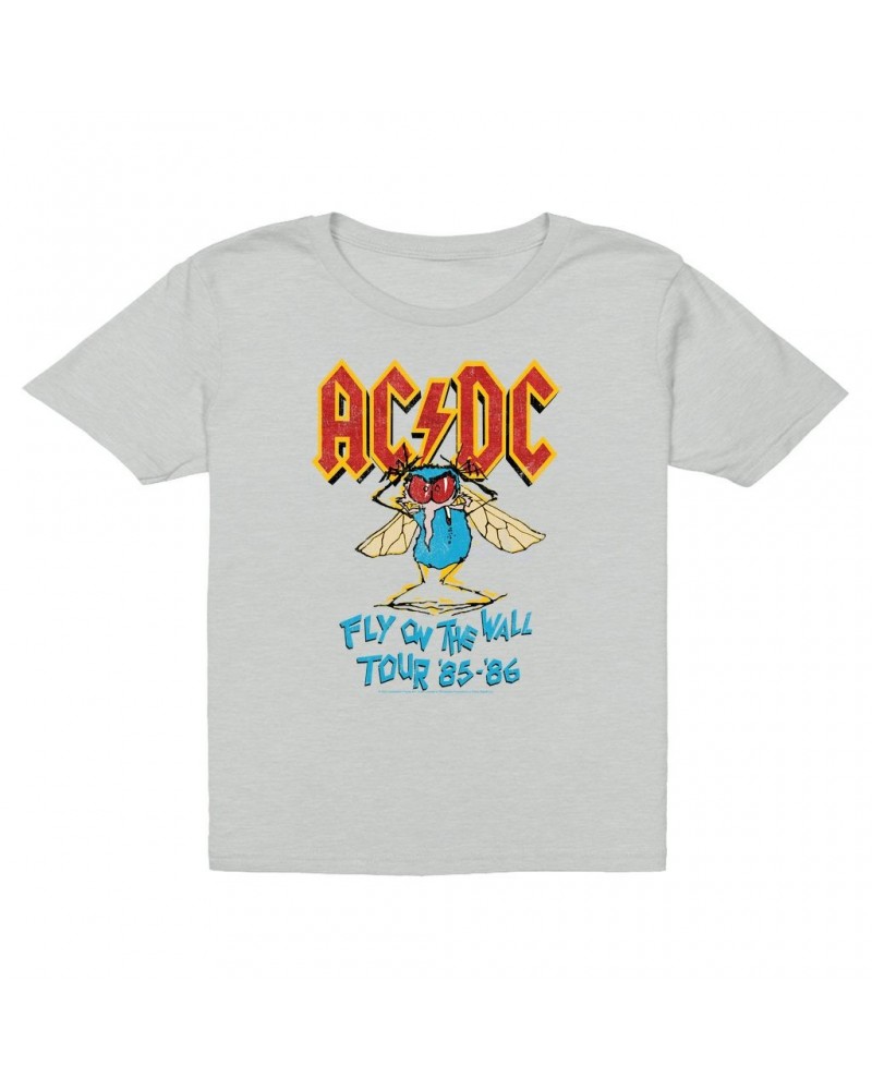 AC/DC Kids T-Shirt | Fly On The Wall Tour 1985-1986 Kids T-Shirt $7.73 Kids