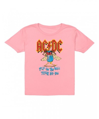 AC/DC Kids T-Shirt | Fly On The Wall Tour 1985-1986 Kids T-Shirt $7.73 Kids