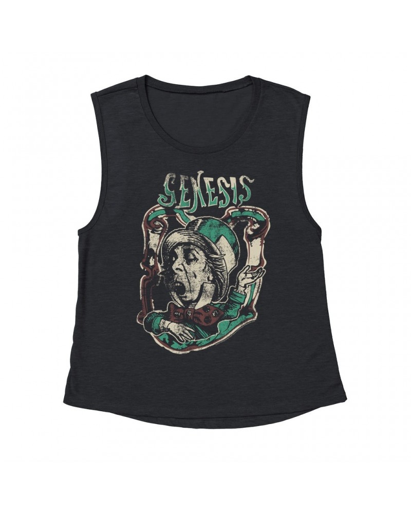 Genesis Ladies' Muscle Tank Top | And The Mad Hatter Distressed Shirt $14.83 Shirts