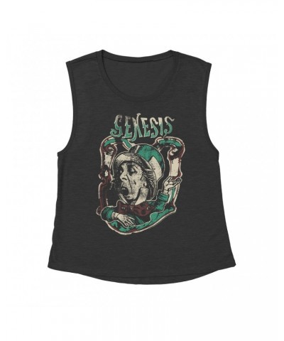 Genesis Ladies' Muscle Tank Top | And The Mad Hatter Distressed Shirt $14.83 Shirts