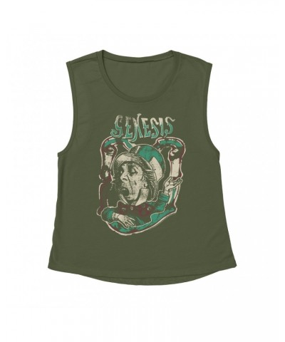 Genesis Ladies' Muscle Tank Top | And The Mad Hatter Distressed Shirt $14.83 Shirts