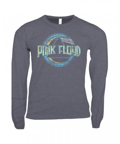 Pink Floyd Long Sleeve Shirt | The Dark Side Of The Moon Pastel Design Shirt $14.08 Shirts