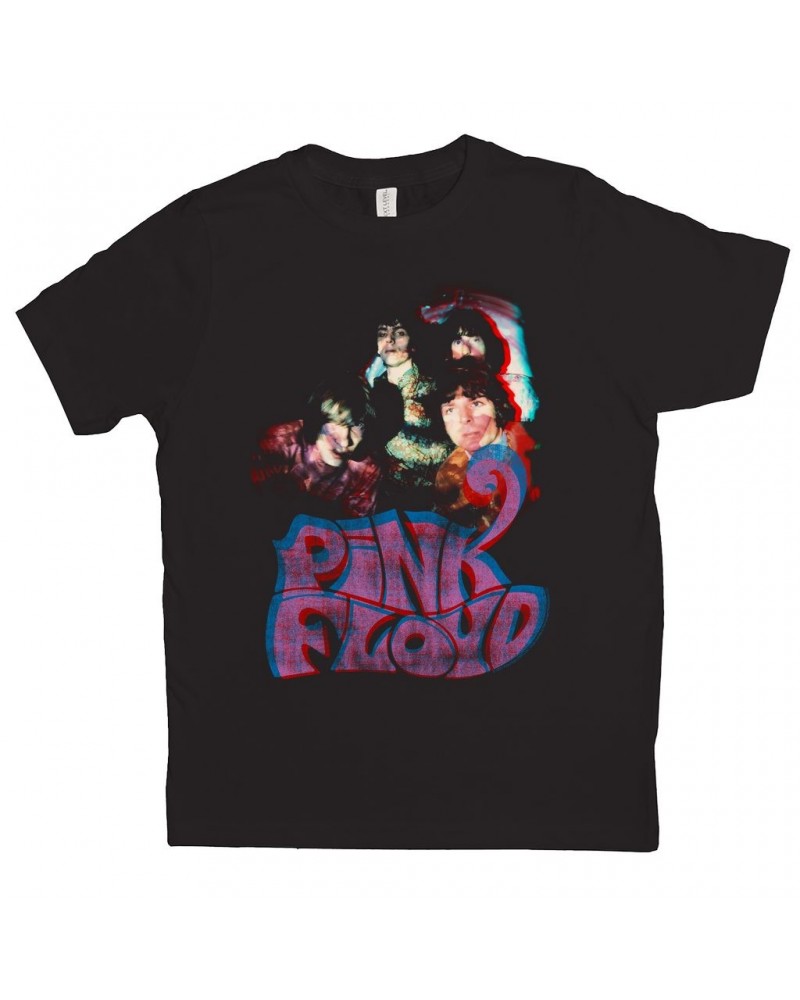 Pink Floyd Kids T-Shirt | Retro Group Photo And Logo Kids Shirt $8.03 Kids