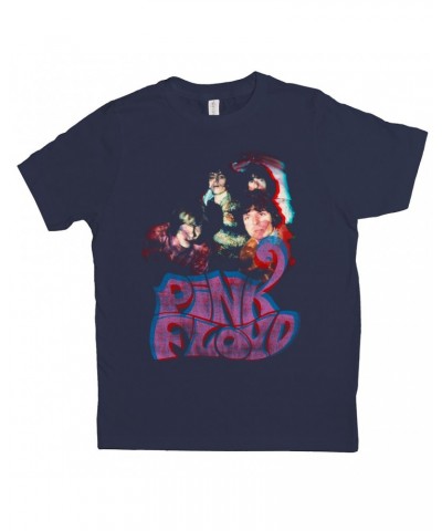 Pink Floyd Kids T-Shirt | Retro Group Photo And Logo Kids Shirt $8.03 Kids